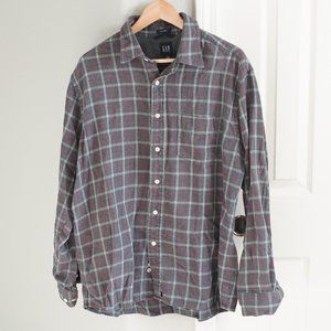 Gap Plaid Lightweight Button Up Flannel Shirt